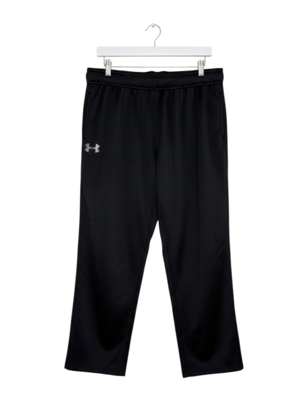 Under Armour Loose Fleece Sweat Pants Straight Leg Men Logo Black XL